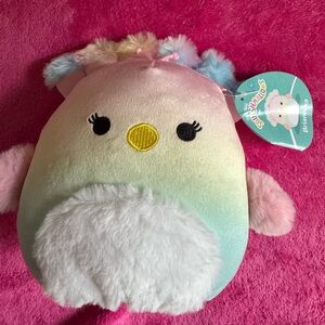 Tie dye peacock squishmallow